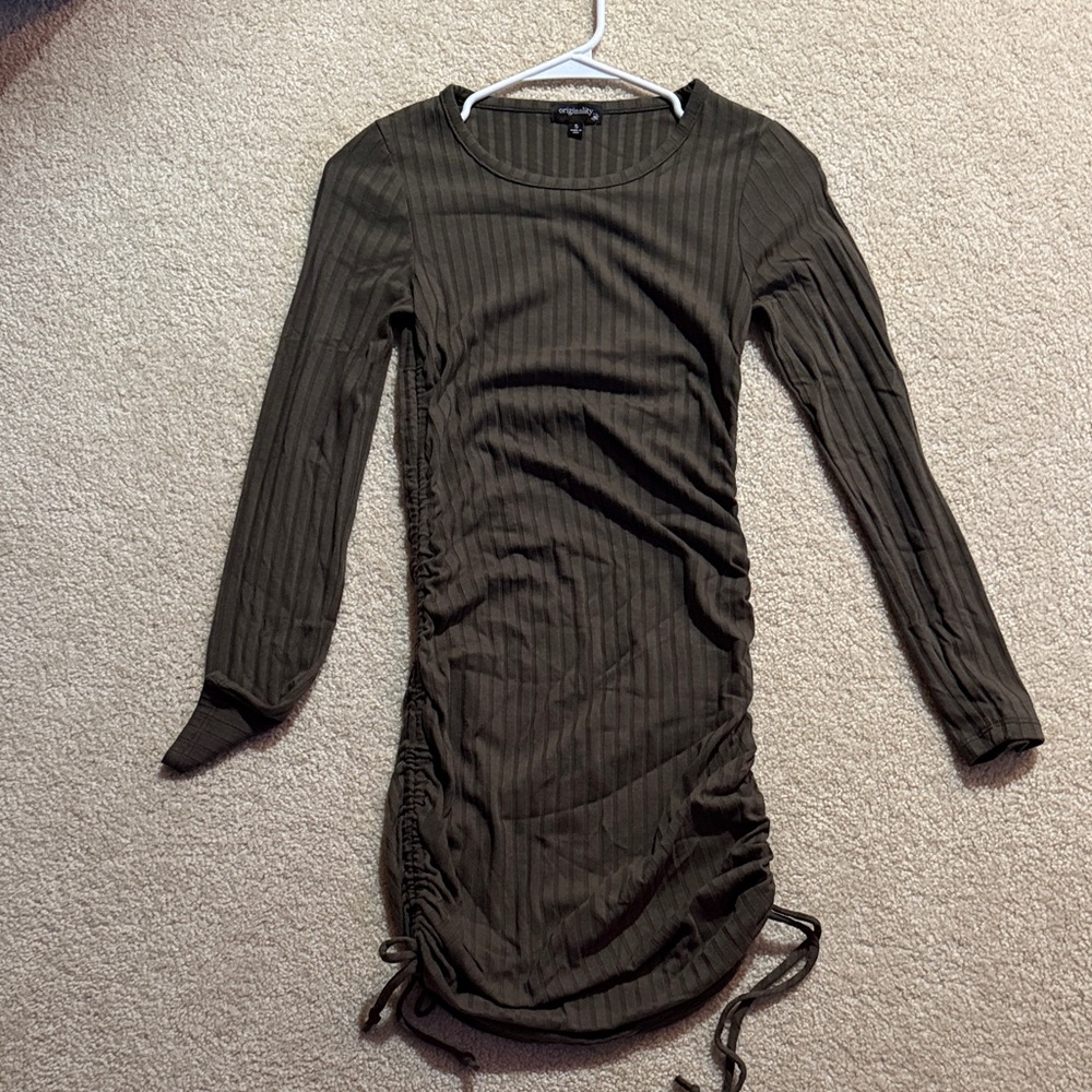 Dry Goods Chocolate Long Sleeve Dress